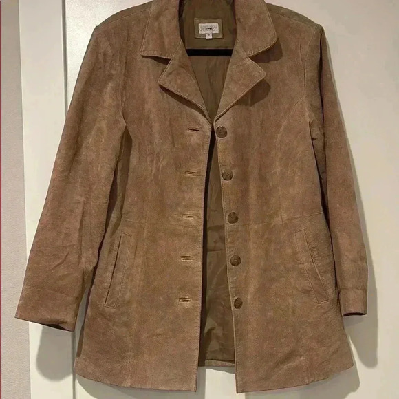 Vintage Target Real Suede Tan Women's Jacket - Size 10 - Picture 7 of 7